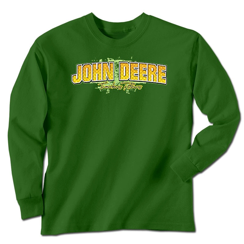 John Deere Tractors And Plows 1837 Long Sleeve T-Shirt