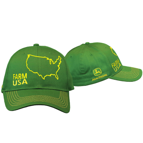Farm USA Twill Green Cap with Embroidered Logo