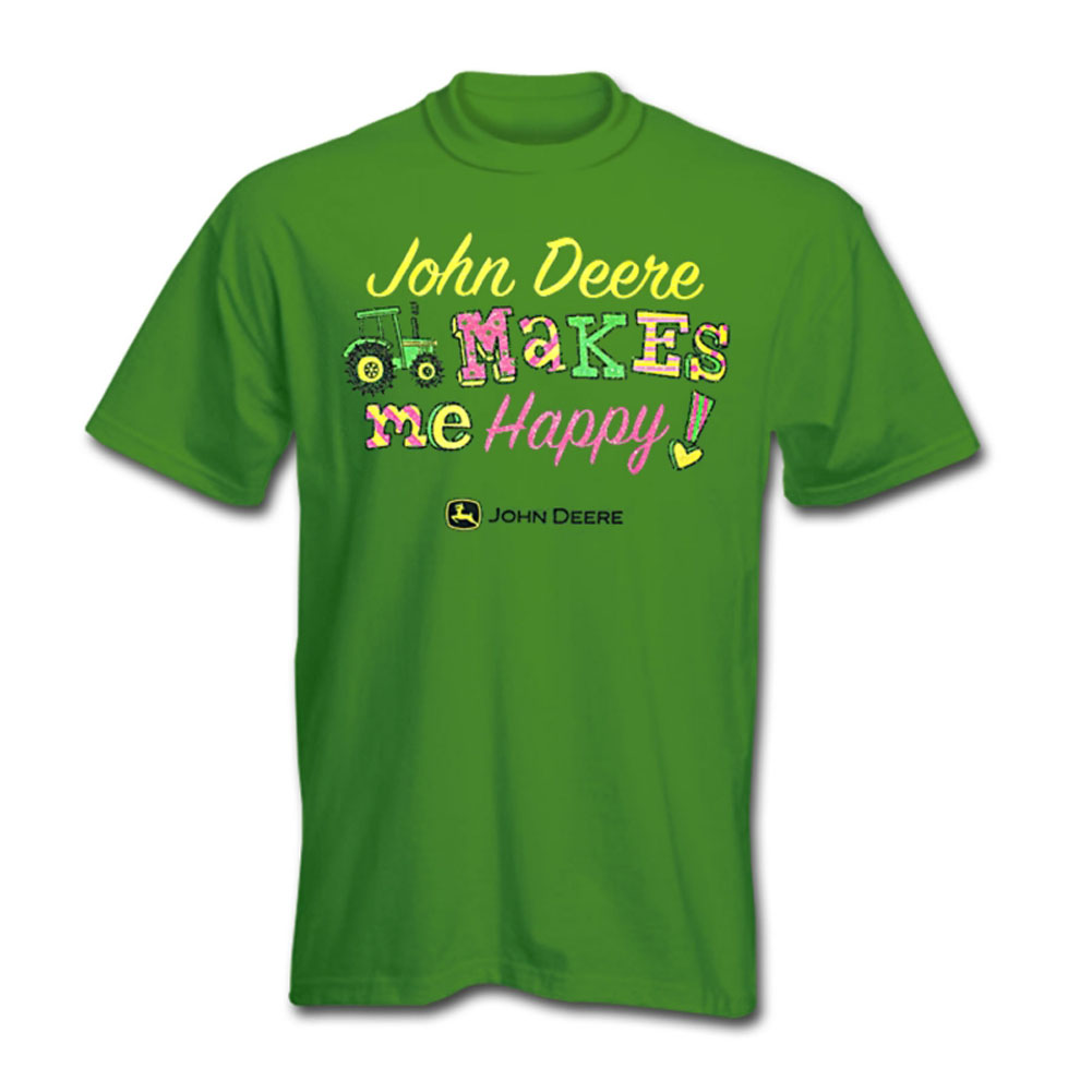 John Deere JD Makes Me Happy T-Shirt