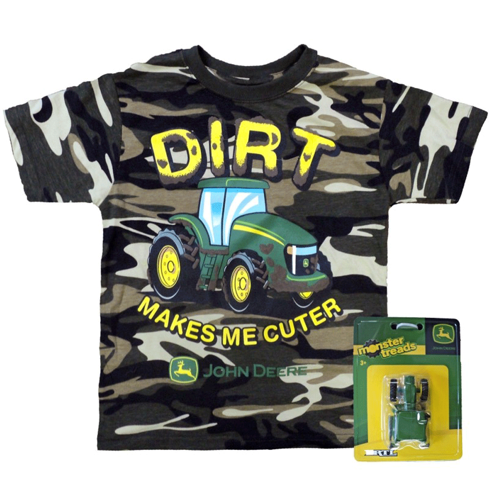 John Deere Dirt Makes Me Cuter T-Shirt And Toy Set