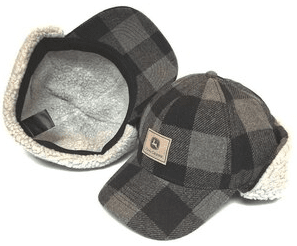 John Deere Plaid Trapper Hat